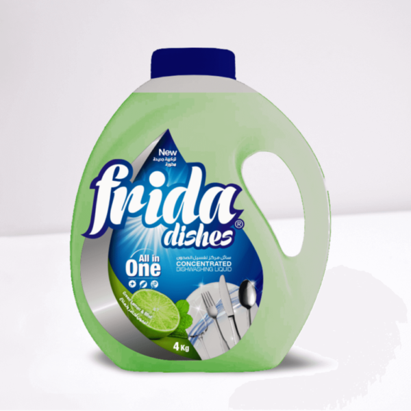 Frida - Dishwashing Liquid 4kg Mint X 4 st